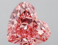 Heart cut 5.06 Carat Diamond Fancy Pink Colour VS1 Clarity EX VG - IGI