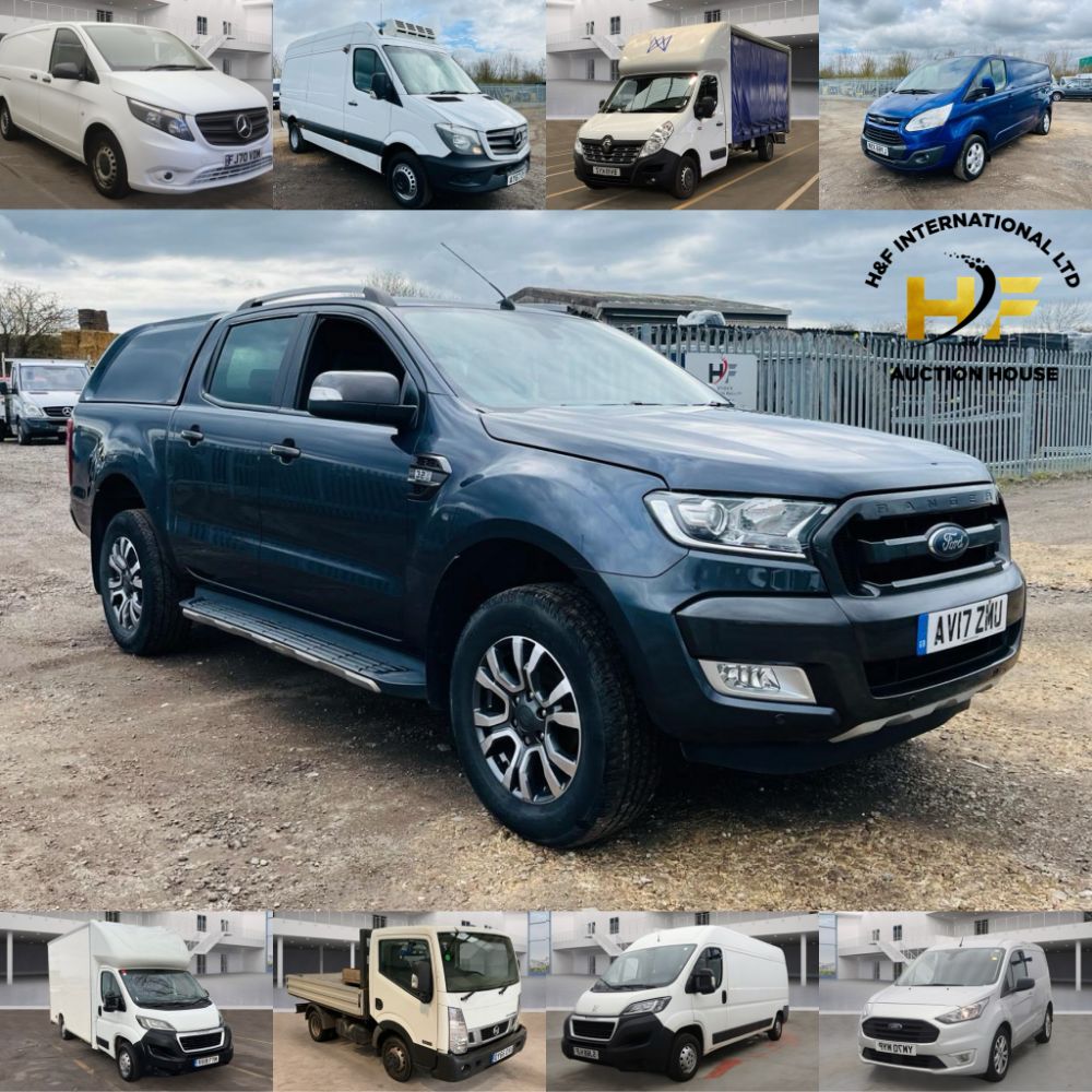 ** Commercial Vehicle & Car Event ** Ford Ranger 3.2 TDCI Auto 2017 WildTrak - Peugeot Boxer Low Loader Luton 2018 - Over 20+ Lots **