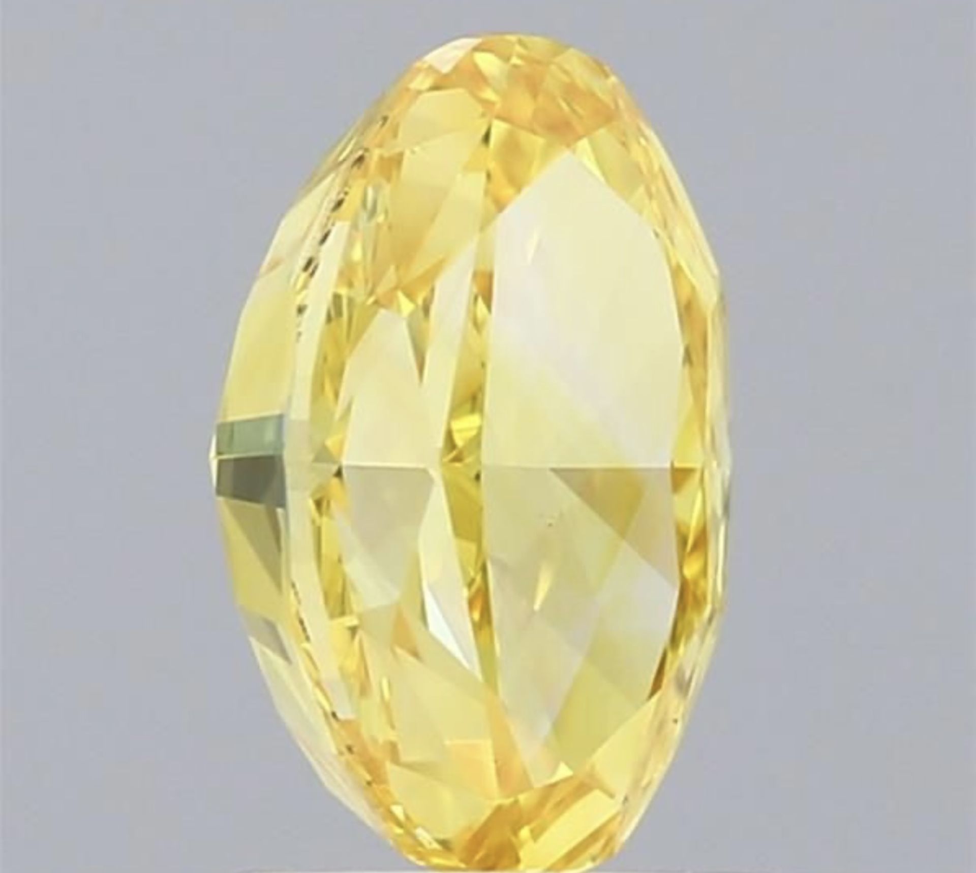 Oval Cut 2.00 Carat Diamond Fancy yellow Colour VS1 Clarity EX EX - IGI - Bild 6 aus 9