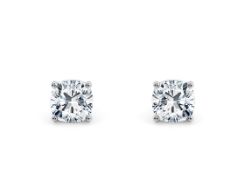 Cushion Brilliant 4.00 Carat Diamond Earrings Set in 18kt White Gold - D Colour VS Clarity - IGI