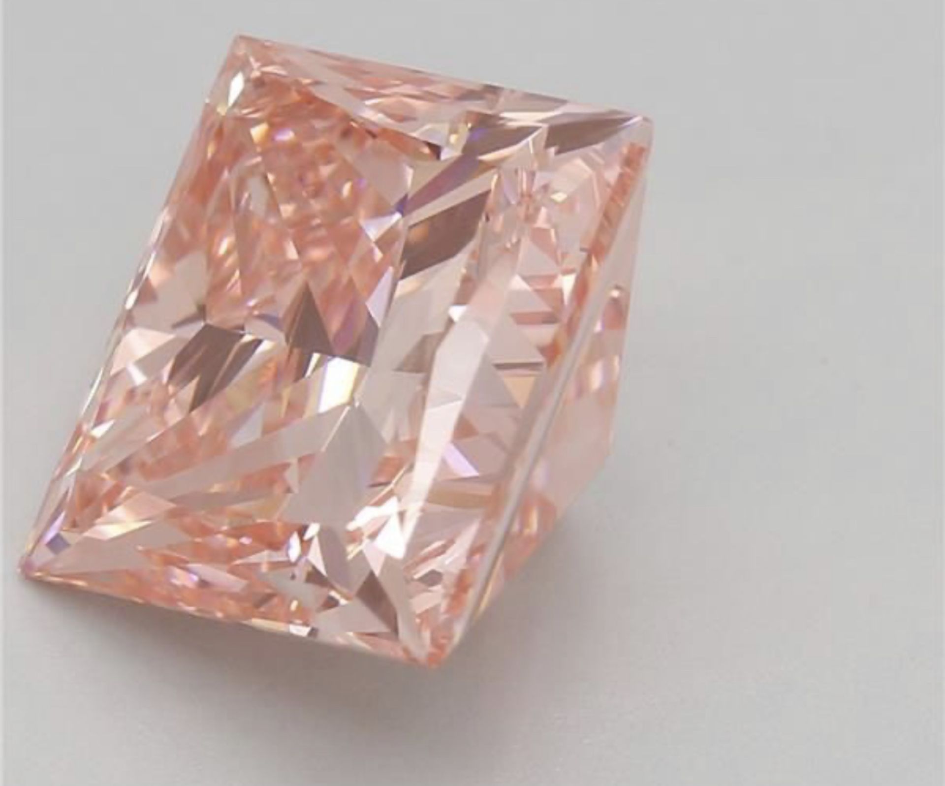 Princess Cut Diamond Fancy Pink Colour VVS2 Clarity 3.02 Carat EX EX - LG593370815 - IGI - Bild 3 aus 8