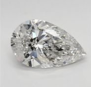 Pear Cut 6.30 Carat Diamond E Colour VS1 Clarity EX EX - IGI