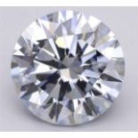 Round Brilliant Cut Diamond 4.04 Carat Fancy Blue Colour VVS2 Clarity - IGI Certificate