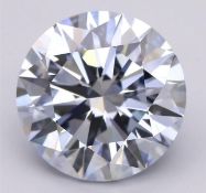 Round Brilliant Cut Diamond 5.09 Carat Fancy Blue Colour SI1 Clarity - IGI Certificate