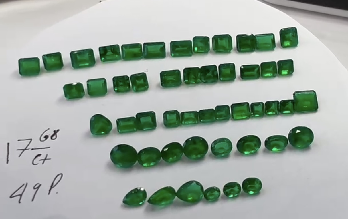 Parcel Of 49 ** Natural Emeralds ** 17.68 Carats - Sizes From 0.11 - 0.62 Carats - Image 3 of 12