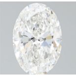 Oval Cut 7.54 Carat Diamond E Colour VS1 Clarity EX EX - IGI
