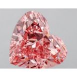 ** ON SALE ** Heart cut 5.06 Carat Diamond Fancy Pink Colour VS1 Clarity EX VG - IGI