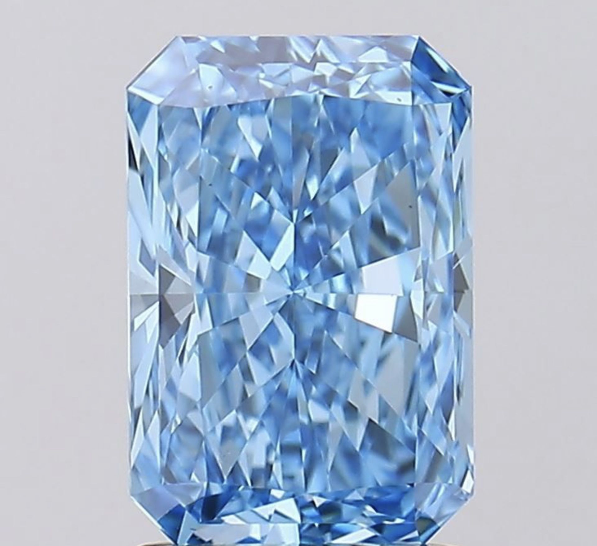 Radiant Cut Diamond Fancy Blue Colour VS1 Clarity 1.69 Carat EX EX - LG588347104 - IGI - Bild 6 aus 8