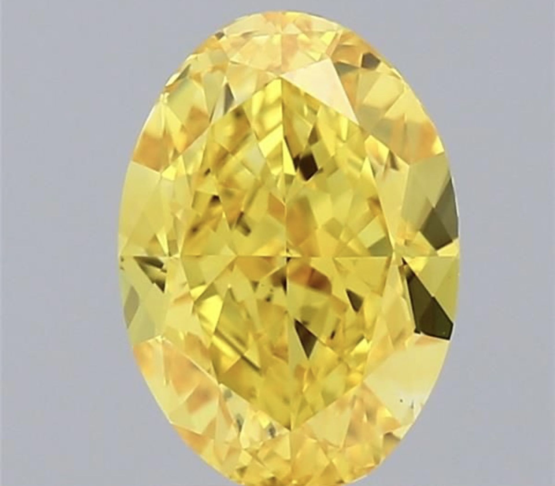 Oval Cut 2.00 Carat Diamond Fancy yellow Colour VS1 Clarity EX EX - IGI - Bild 7 aus 9