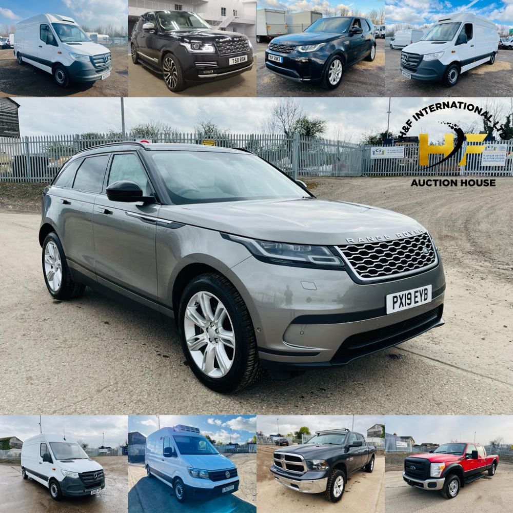 ** Commercial Vehicle & Car Event ** Easter Sale ** Range Rover Velar 2.0 P250 SE 2019 - Range Rover Vogue Autobiography 2014 - 40 Lots **