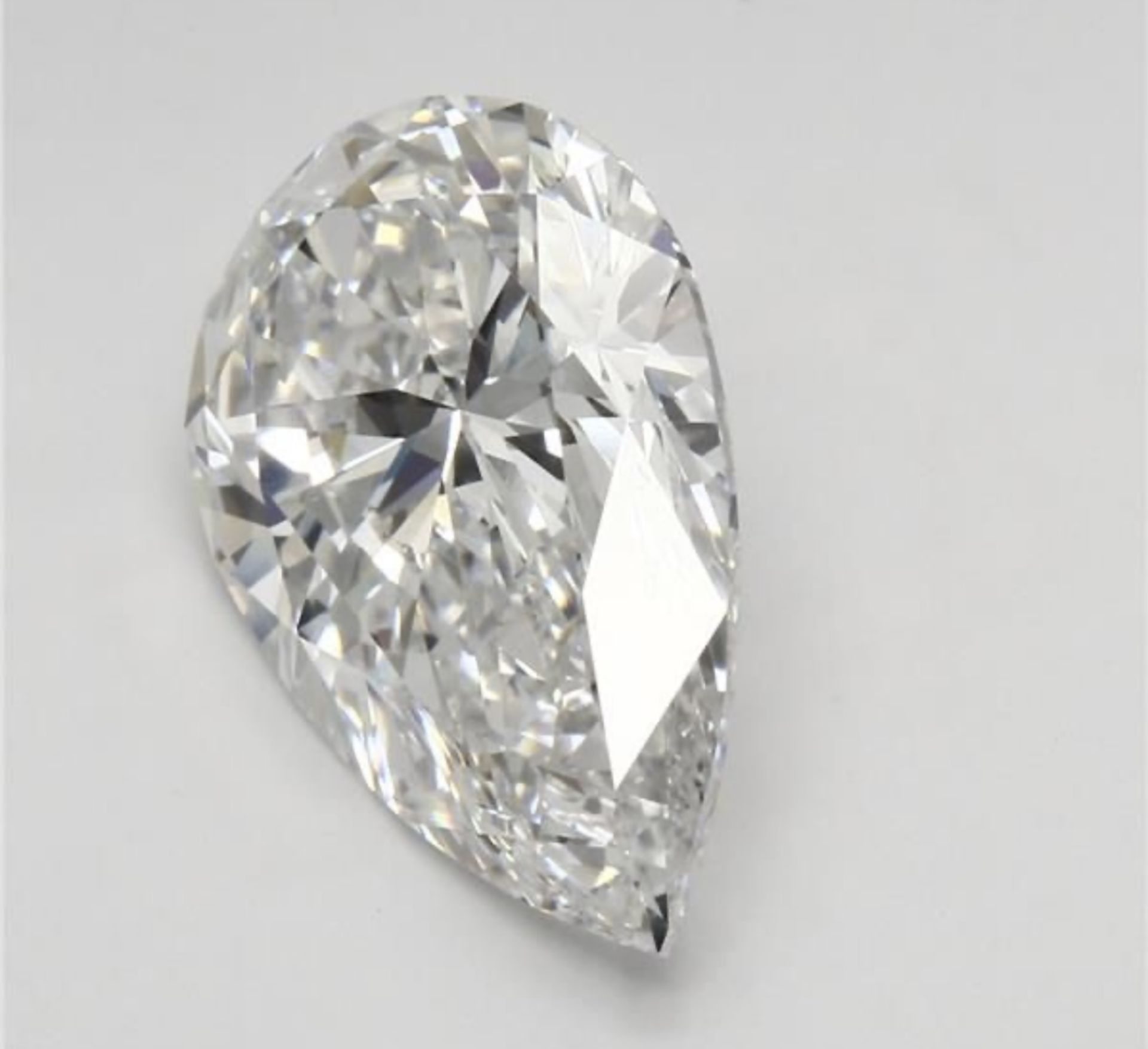 ** ON SALE ** Pear Cut 6.30 Carat Diamond E Colour VS1 Clarity EX EX - IGI - Bild 3 aus 6