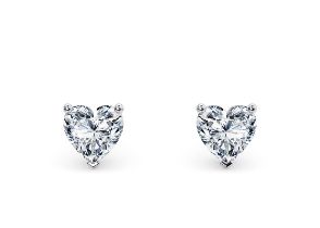 Round Brilliant Cut 4.00 Carat Diamond Earrings Set in 18kt White Gold - D Colour SI1 Clarity - IGI