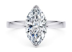 ** ON SALE ** Marquise Cut Diamond Platinum Ring 2.16Carat D Colour VS2 Clarity EX EX - IGI