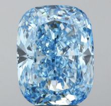 Cushion Brilliant Diamond 5.42 Carat Fancy Blue Colour VS2 Clarity EX EX - IGI