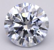 ** ON SALE ** Round Brilliant Cut Diamond 5.09 Carat Fancy Blue Colour SI1 Clarity - IGI Certificate