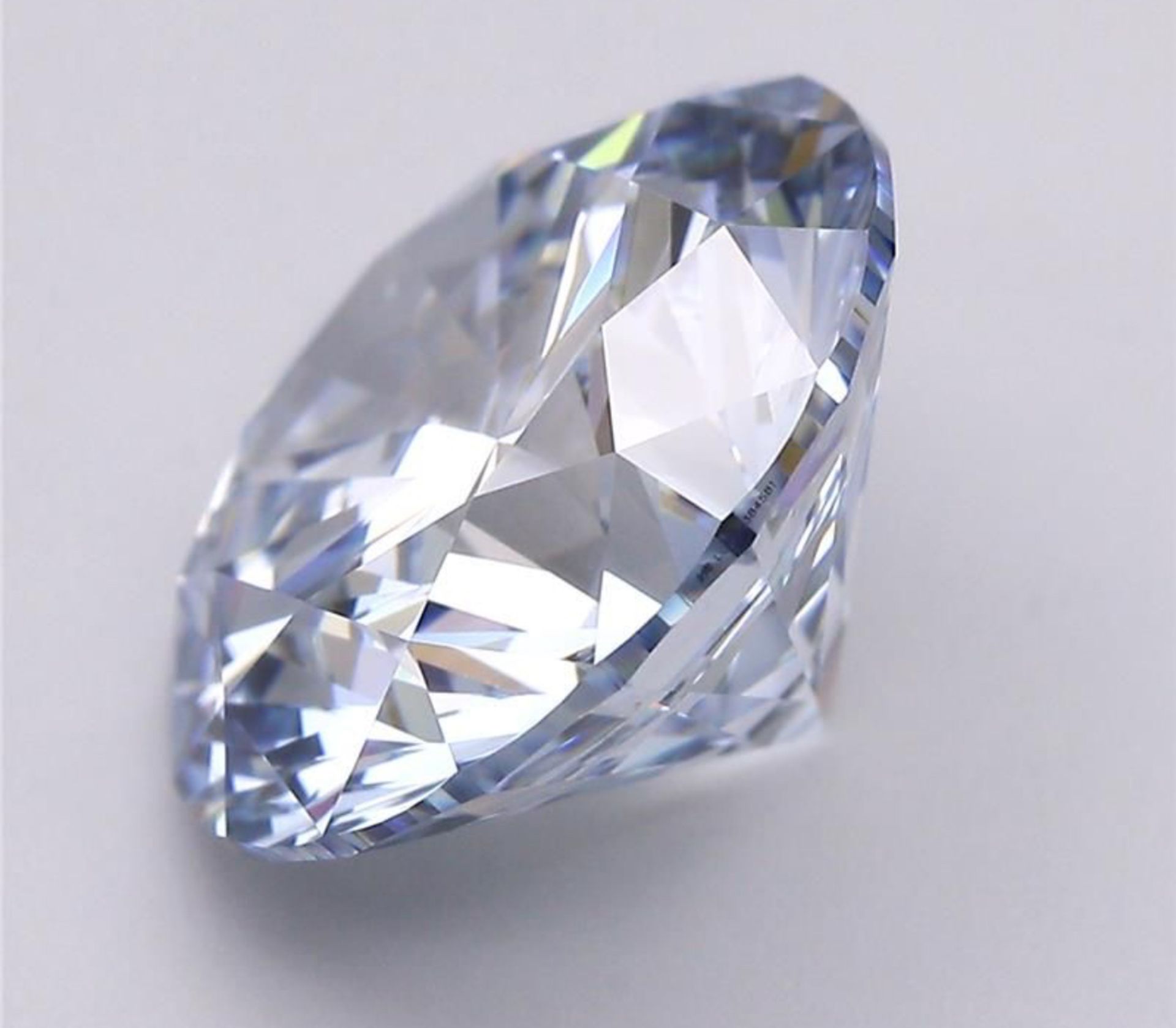 ** ON SALE ** Round Brilliant Cut Diamond 5.09 Carat Fancy Blue Colour SI1 Clarity - IGI Certificate - Bild 3 aus 7