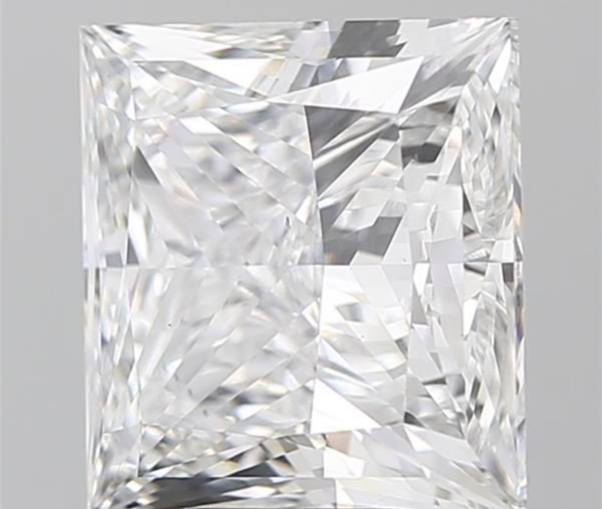 Princess Cut Diamond F Colour VS1 Clarity 7.02 Carat EX EX IGI - Bild 2 aus 6