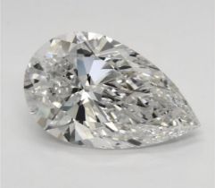 ** ON SALE ** Pear Cut 6.30 Carat Diamond E Colour VS1 Clarity EX EX - IGI