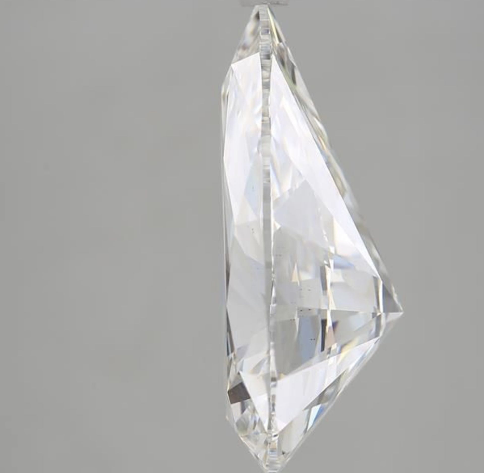 Pear Cut 8.04 Carat Diamond F Colour VS2 Clarity EX EX - IGI - Bild 2 aus 9