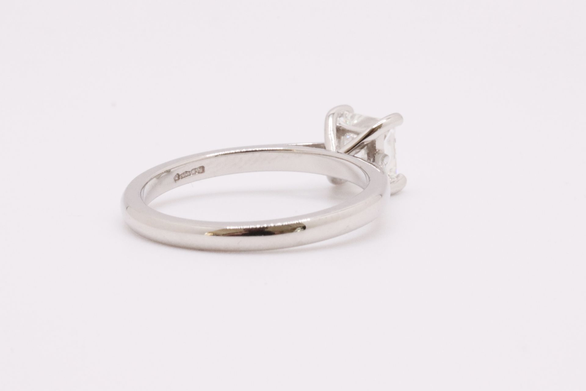 Princess Cut Natural Diamond Ring 1.00 Carat H Colour VS2 Clarity EX EX - IGI - Bild 4 aus 8