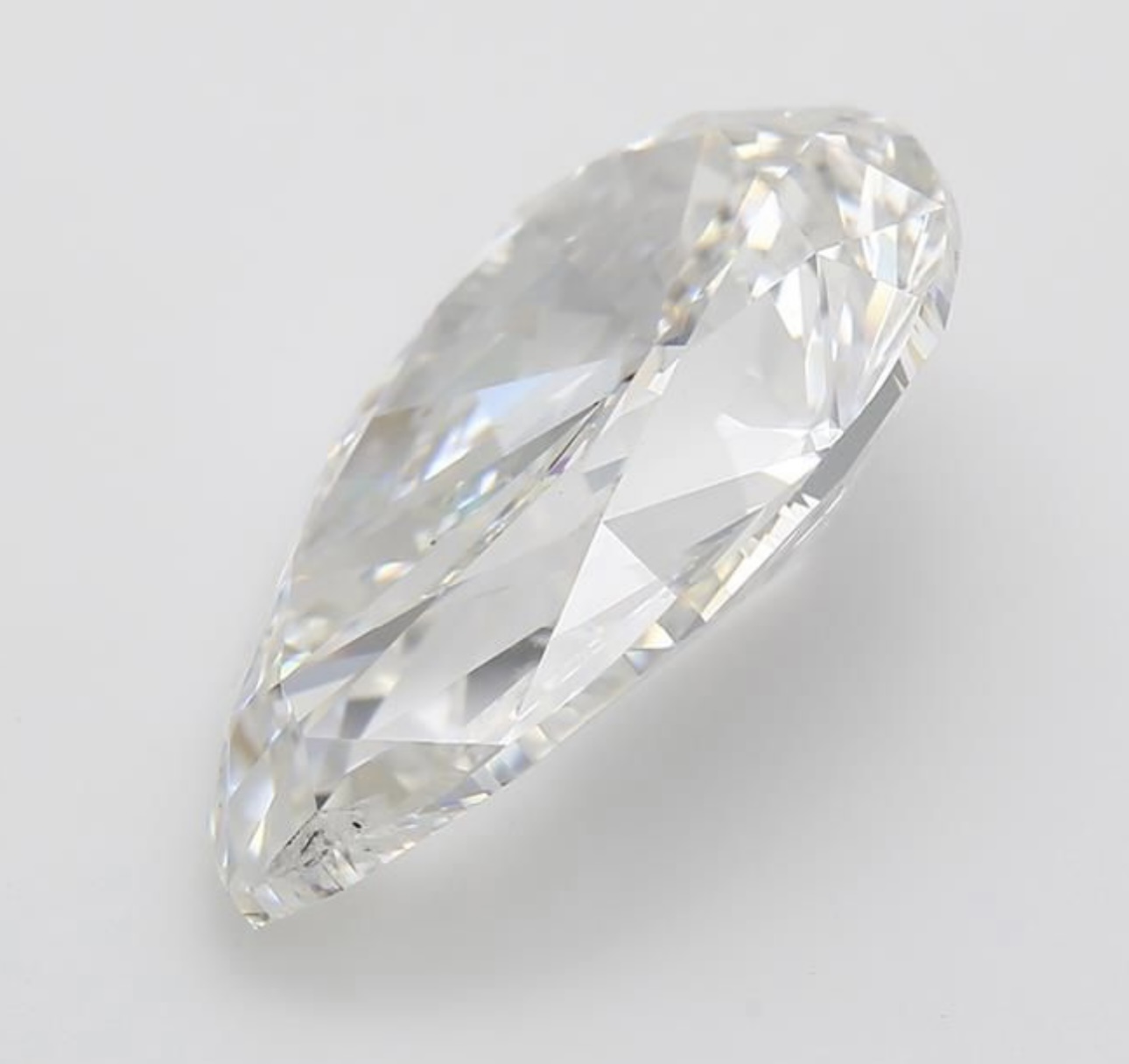 Pear Cut 10.02 Carat Diamond F Colour SI1 Clarity EX EX - IGI - Bild 2 aus 8