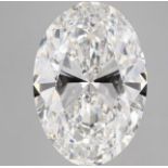 Oval Cut 10.20 Carat Diamond F Colour SI1 Clarity EX EX - IGI