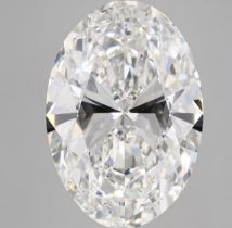 Oval Cut 10.20 Carat Diamond F Colour SI1 Clarity EX EX - IGI