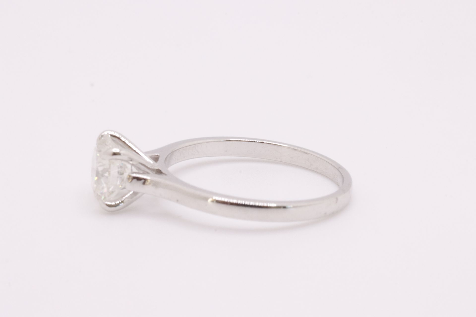Round Brilliant Cut Natural Diamond Ring 1.09 Carat I Colour SI2 Clarity EX EX EX - GIA - Image 7 of 9