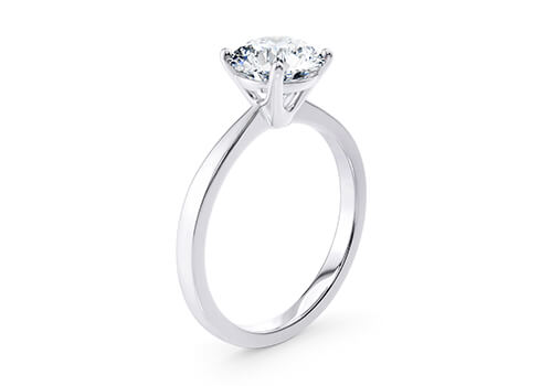 Round Brilliant Cut Diamond Platinum Ring 5.00 Carat E Colour VS1 Clarity IDEAL EX EX - IGI - Bild 2 aus 3