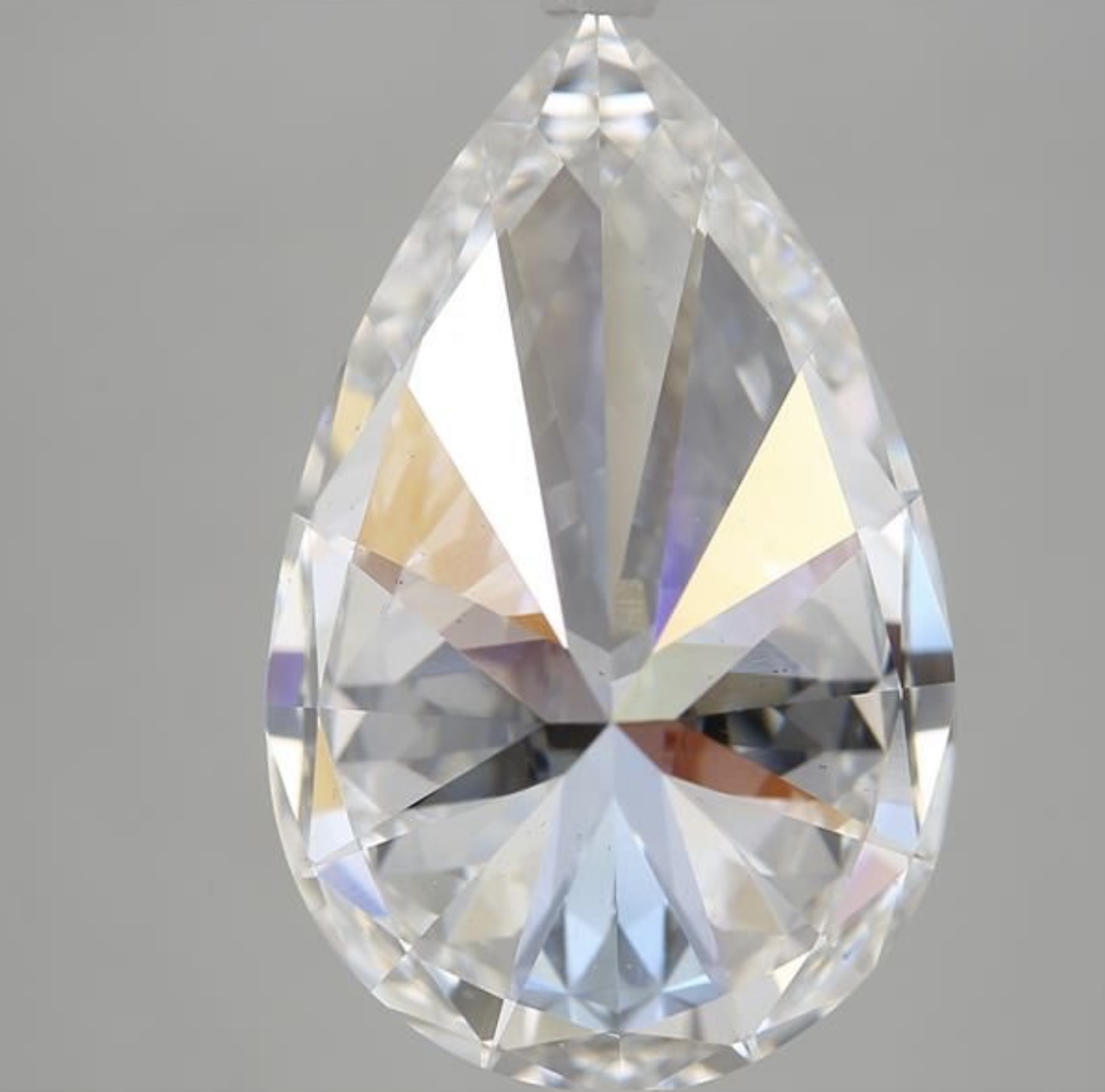 Pear Cut 8.04 Carat Diamond F Colour VS2 Clarity EX EX - IGI - Bild 5 aus 9