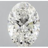 Oval Cut Diamond F Colour VS2 Clarity 8.03 Carat EX EX - IGI