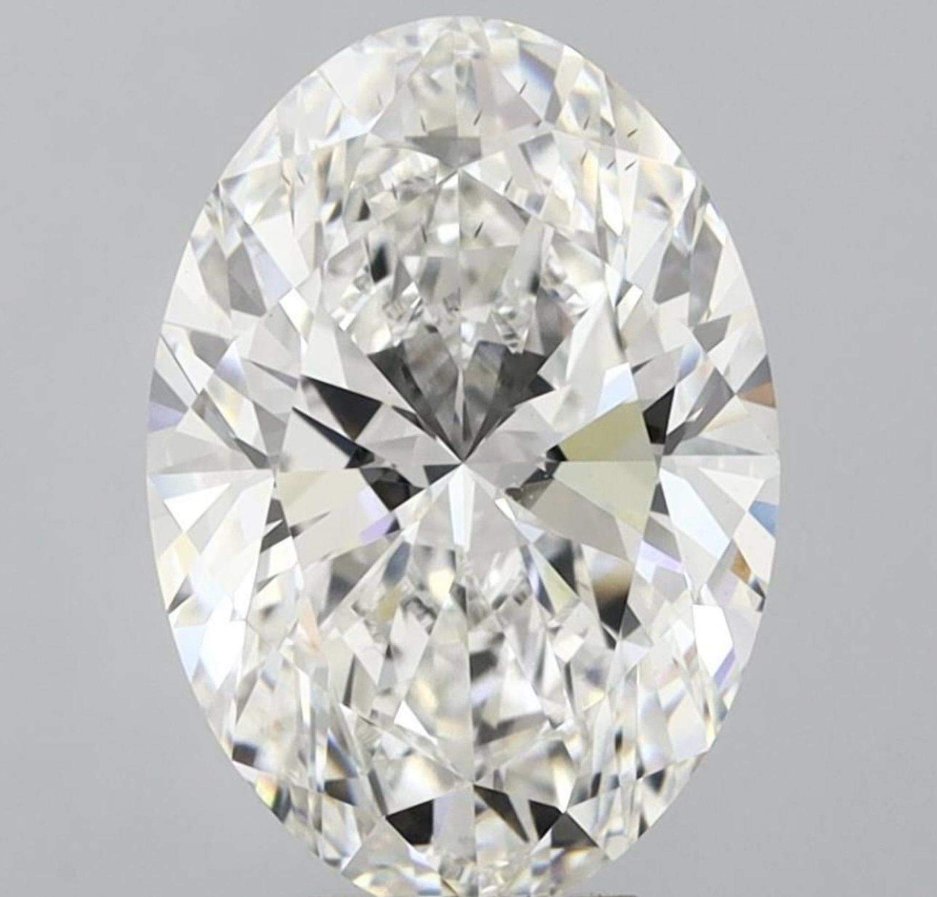 Oval Cut Diamond F Colour VS2 Clarity 8.03 Carat EX EX - IGI