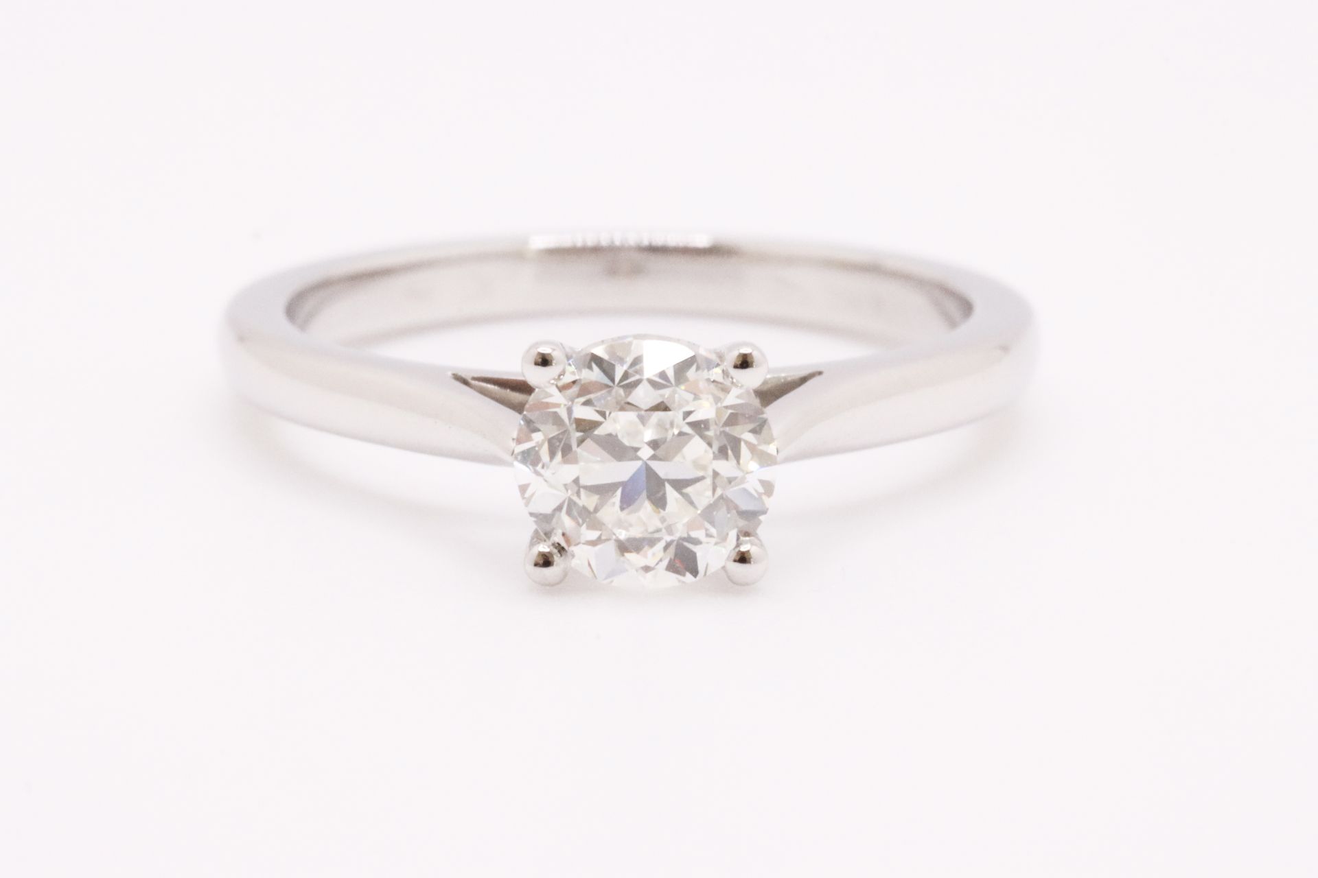 Round Brilliant Cut Natural Diamond Ring 1.00 Carat H Colour VS2 Clarity EX GD - IGI - Image 2 of 10