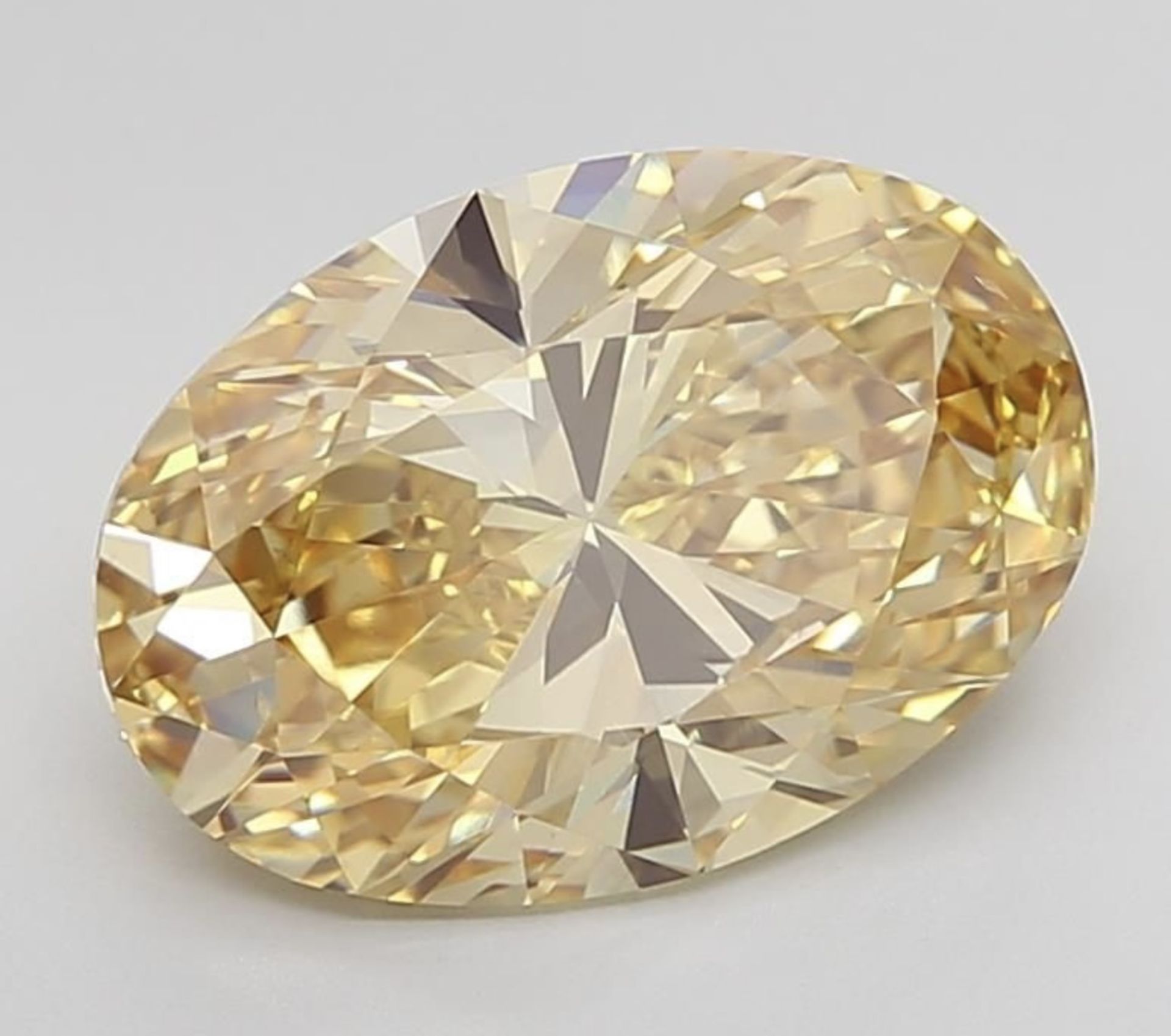 Oval Diamond 6.00 Carat Fancy Yellow Colour VS1 Clarity EX EX - IGI - Image 8 of 10