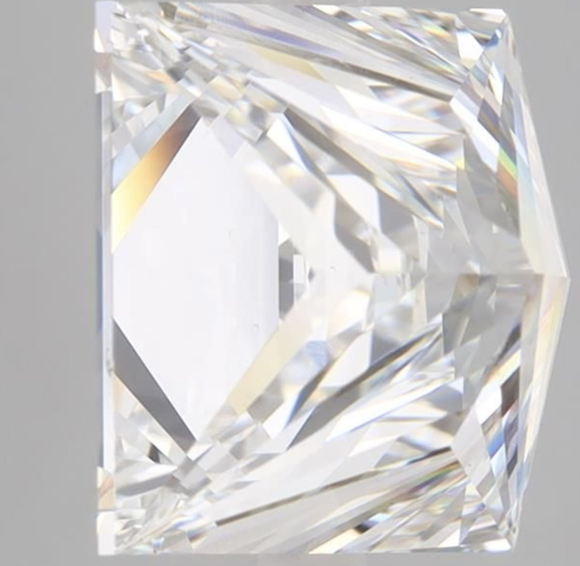 Princess Cut Diamond F Colour VS2 Clarity 8.01 Carat EX EX IGI - Bild 6 aus 9