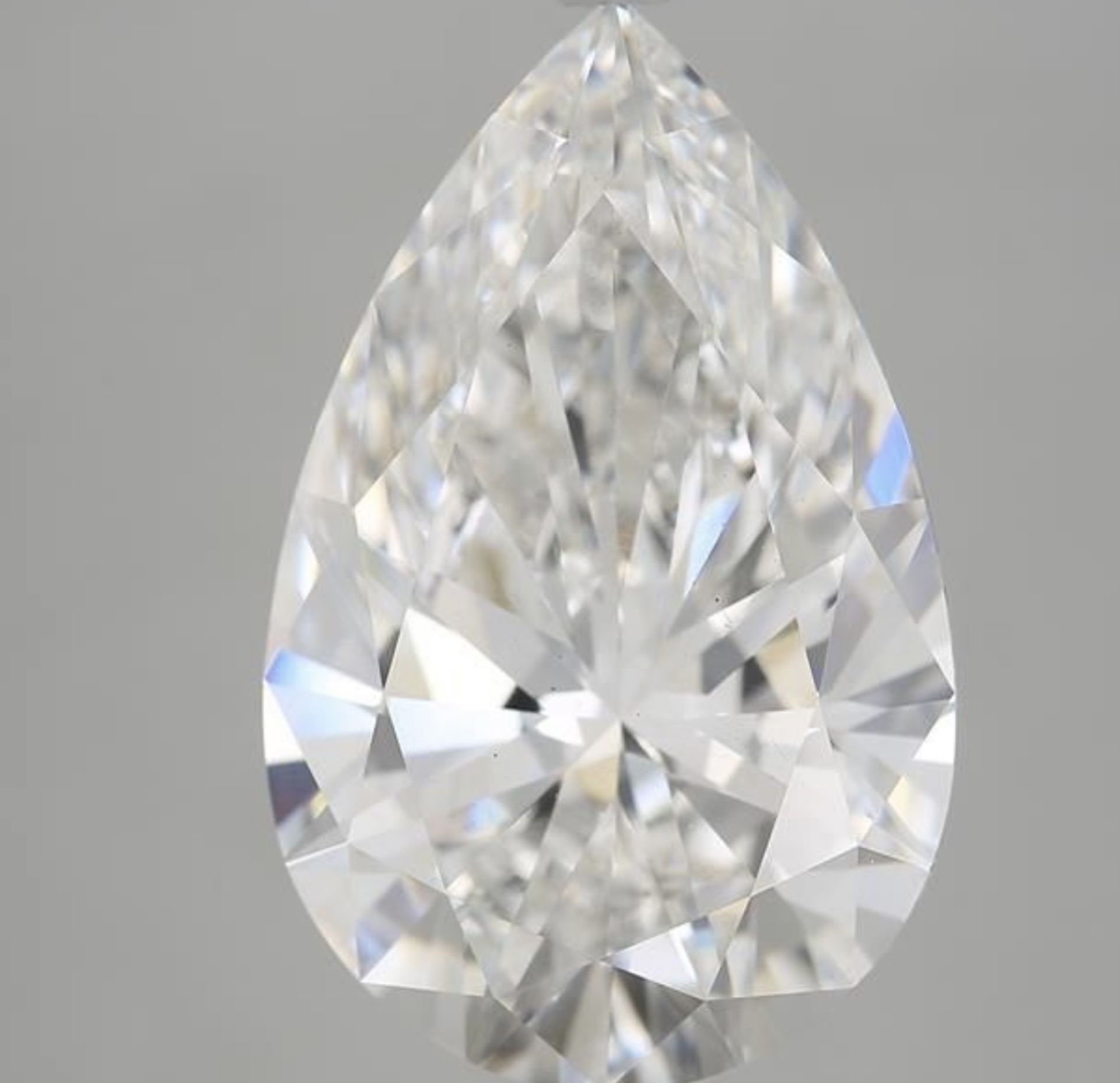 Pear Cut 8.04 Carat Diamond F Colour VS2 Clarity EX EX - IGI