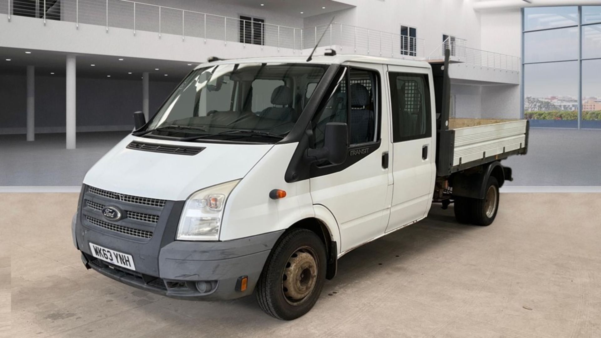 Ford Transit 2.2 TDCI 125 L3 Tipper 2013 '63 Reg' Twin Rear Axle - Crew Cab - Image 2 of 8