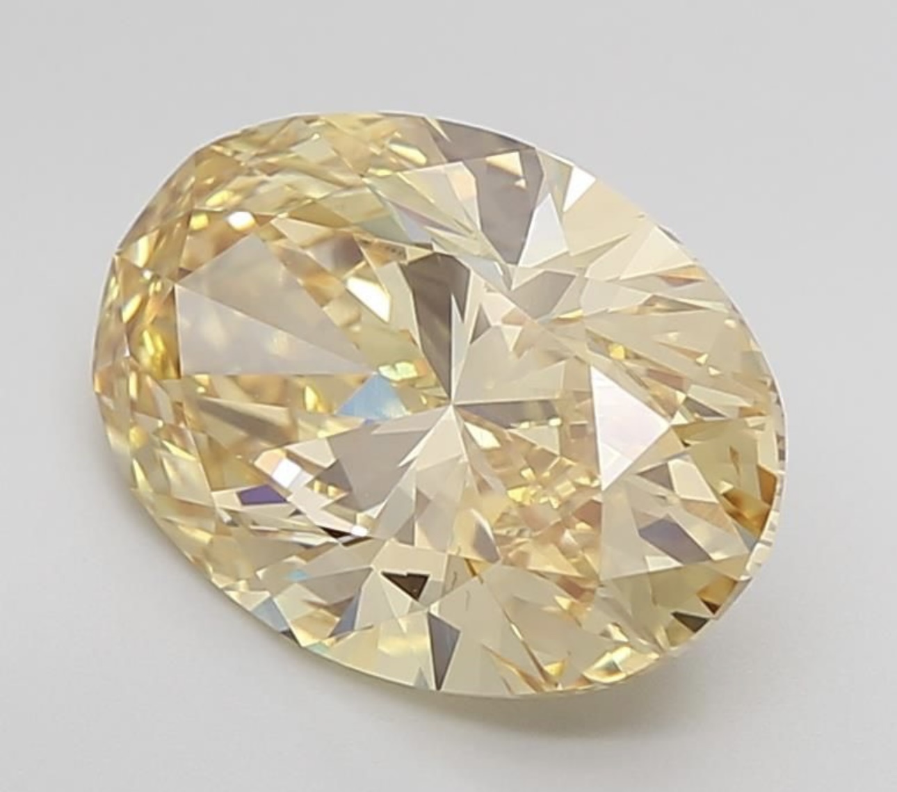 Oval Diamond 6.00 Carat Fancy Yellow Colour VS1 Clarity EX EX - IGI - Image 8 of 9