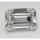 Emerald Cut Diamond F Colour VS2 Clarity 8.45 Carat EX EX - IGI