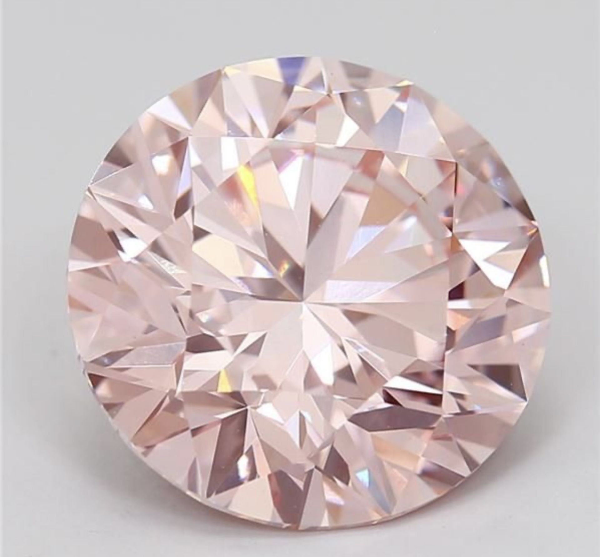 Round Brilliant Cut Diamond 7.42 Carat Fancy Pink Colour VS1 Clarity - IGI Certificate - Bild 6 aus 7