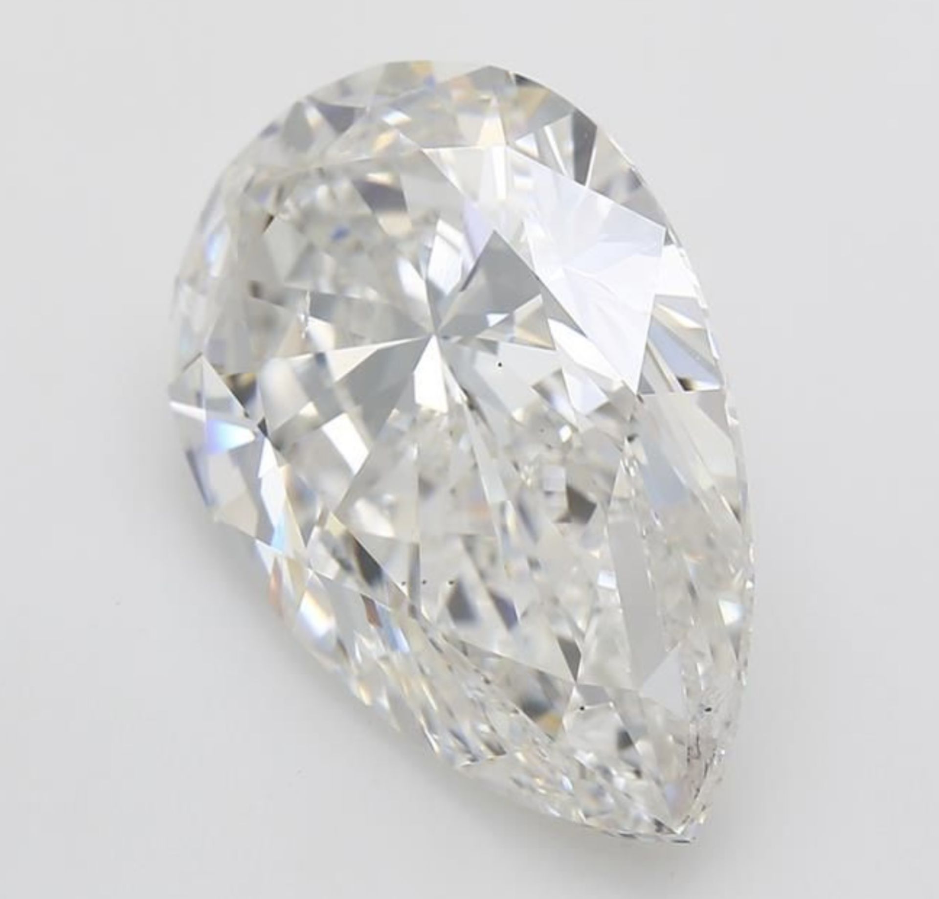 Pear Cut 10.02 Carat Diamond F Colour SI1 Clarity EX EX - IGI - Bild 6 aus 8