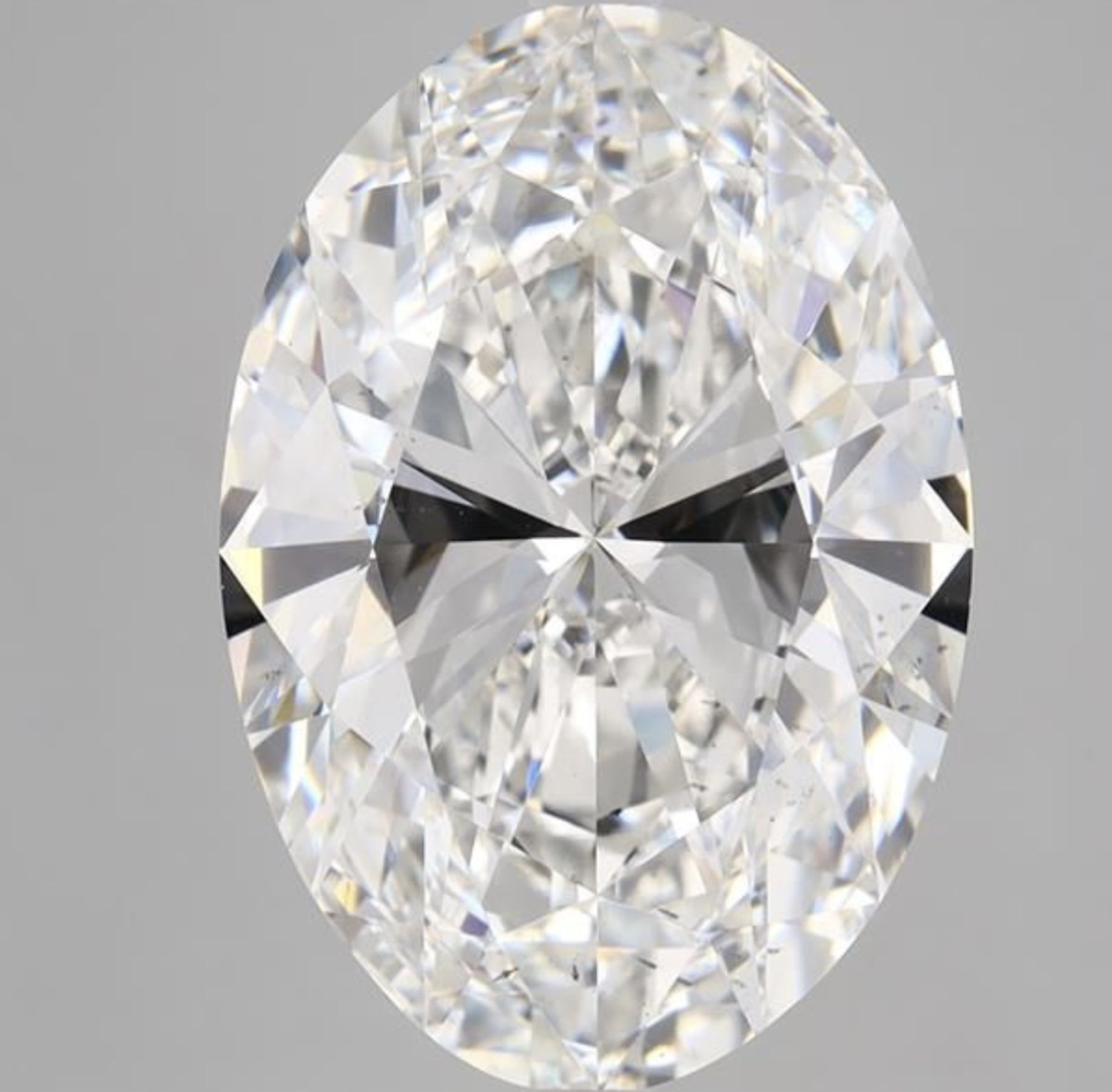 Oval Cut 10.20 Carat Diamond F Colour SI1 Clarity EX EX - IGI