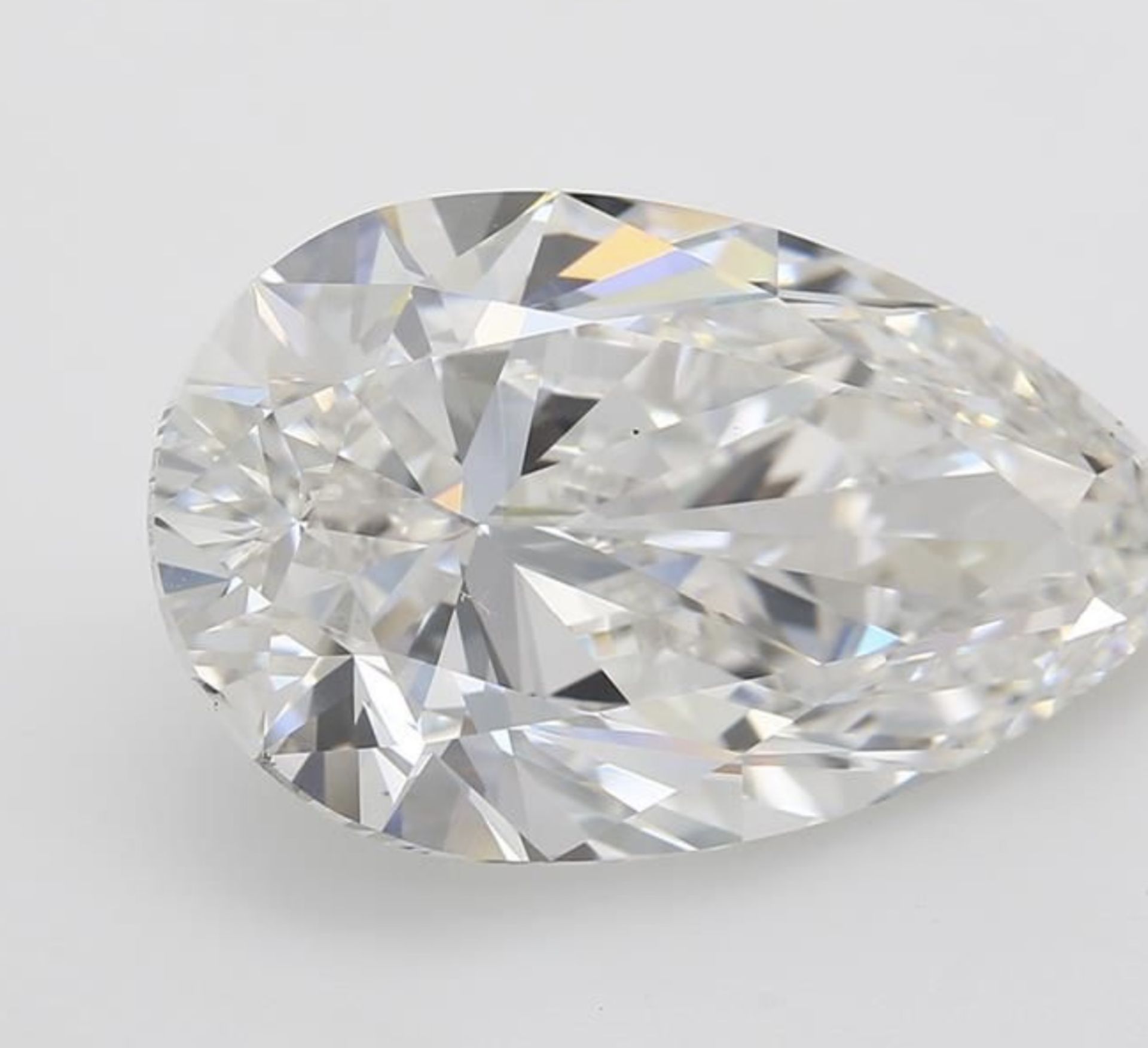 Pear Cut 10.02 Carat Diamond F Colour SI1 Clarity EX EX - IGI - Image 5 of 8