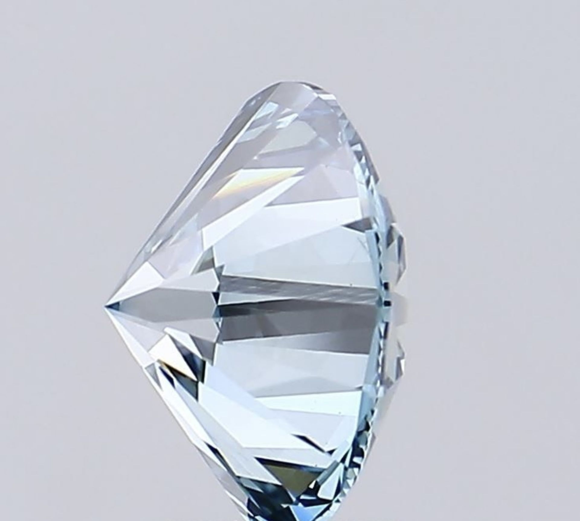 Round Brilliant Cut Diamond 5.04 Carat Fancy Blue Colour VS1 Clarity Ideal EX EX - IGI Certificate - Bild 4 aus 8