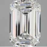 Emerald Cut Diamond F Colour SI1 Clarity 11.04 Carat EX EX - IGI