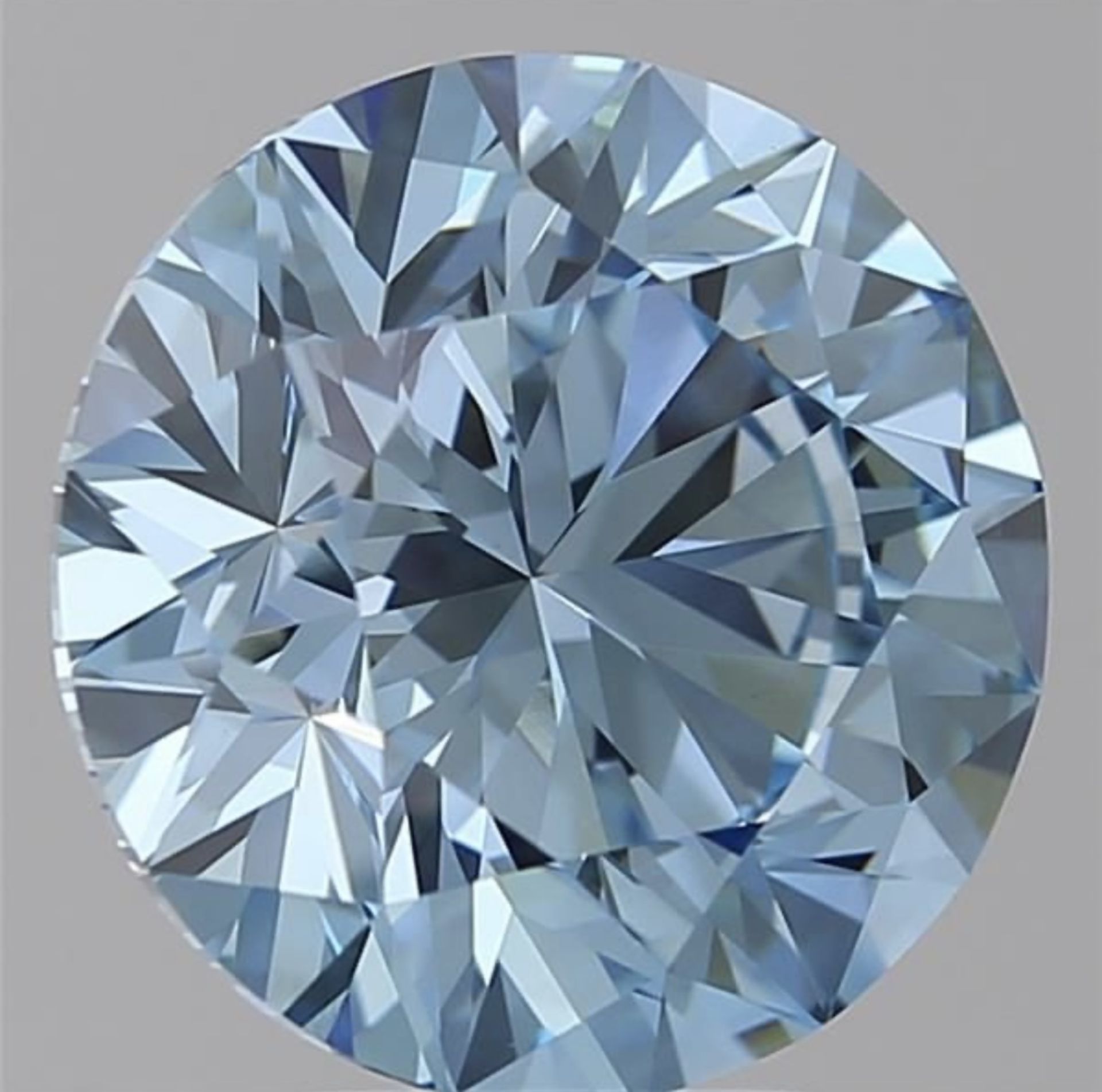 Round Brilliant Cut Diamond 5.01 Carat Fancy Blue Colour VVS2 Clarity - IGI Certificate - Bild 6 aus 9