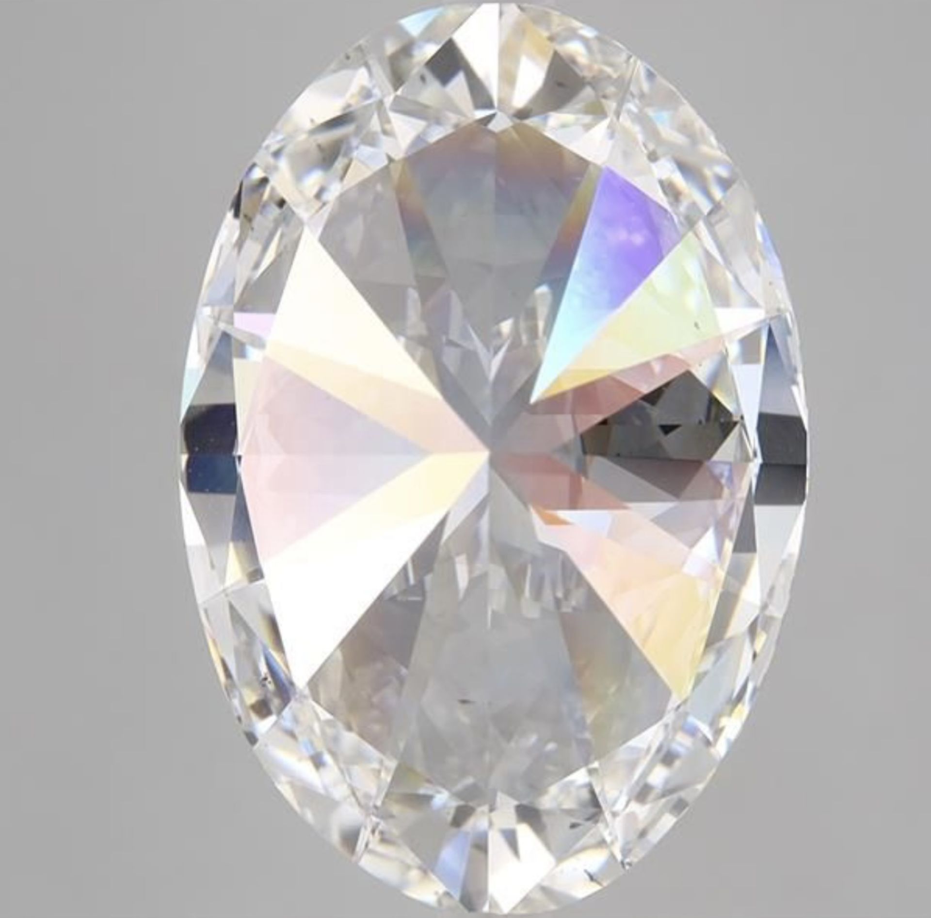 Oval Cut 10.20 Carat Diamond F Colour SI1 Clarity EX EX - IGI - Image 3 of 8
