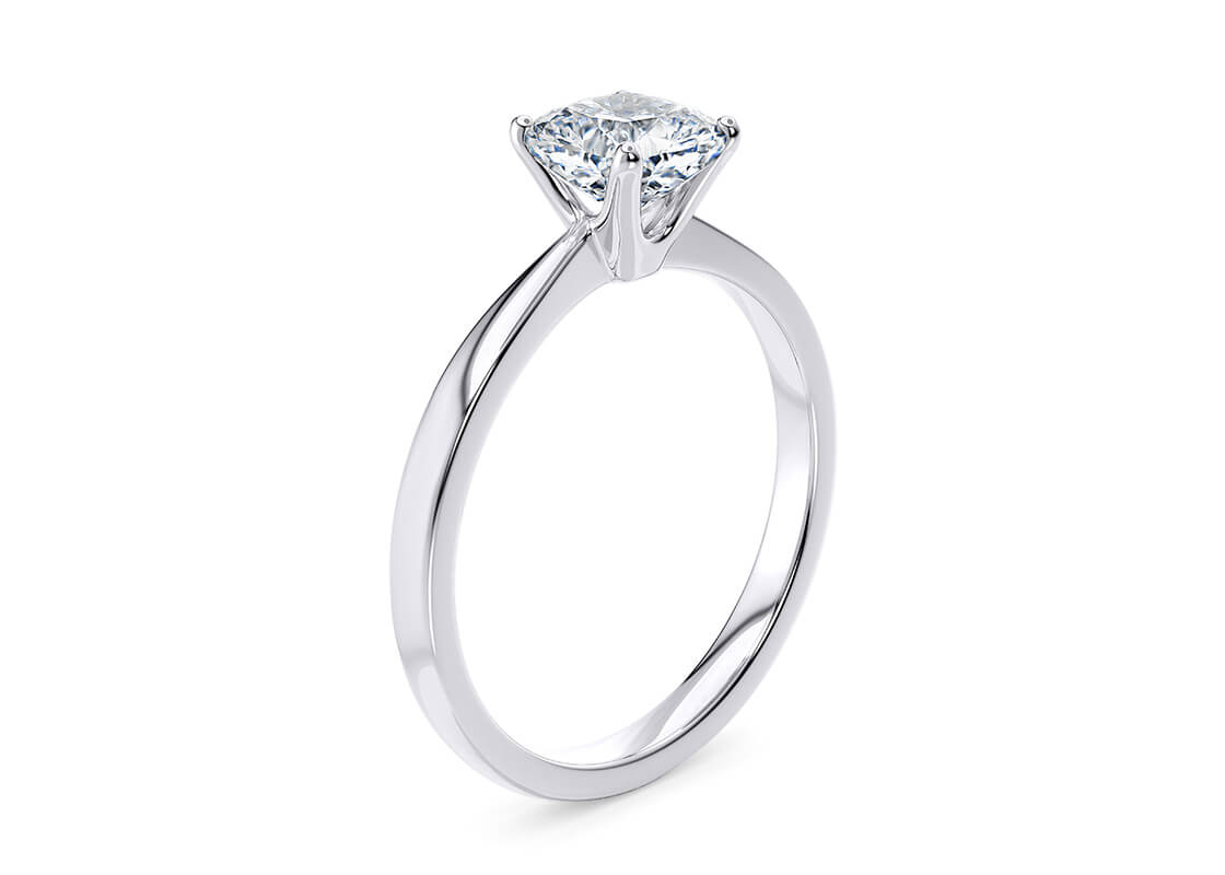 ** ON SALE ** Cushion Cut Diamond 18kt White Gold Ring 2.00 Carat F Colour VS1 Clarity EX EX - IGI - Image 3 of 4