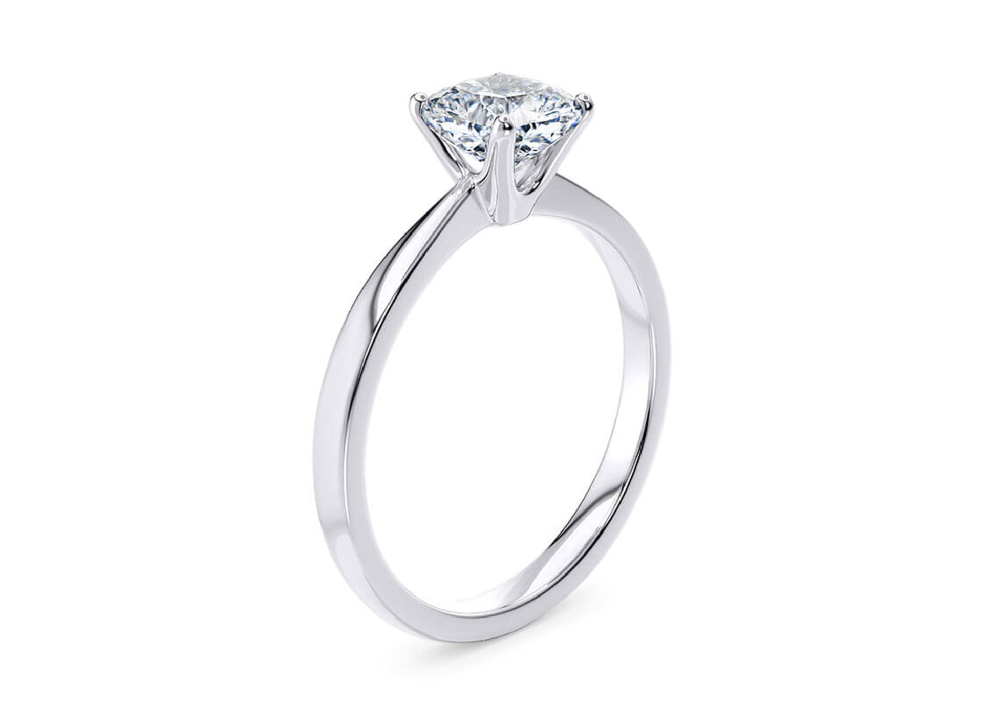 ** ON SALE ** Cushion Cut Diamond 18kt White Gold Ring 2.00 Carat F Colour VS1 Clarity EX EX - IGI - Bild 3 aus 4