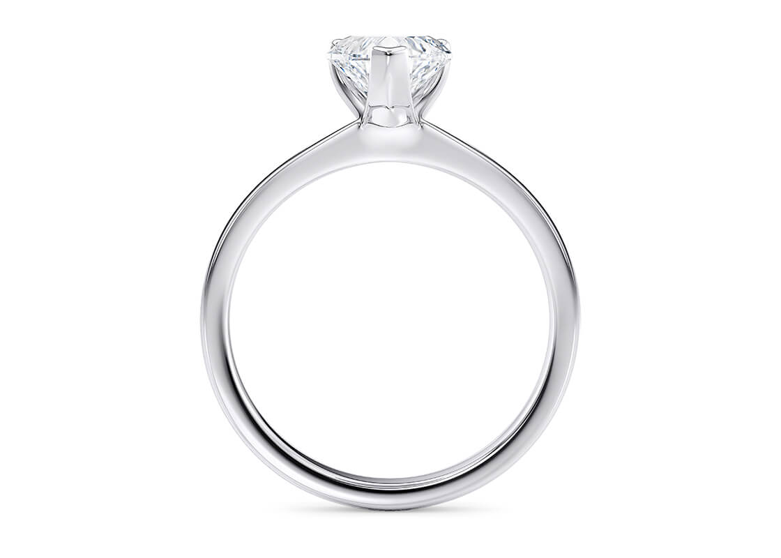 Heart Cut Diamond 18kt Rose Gold Ring 2.00 Carat F Colour VS1 Clarity EX EX - IGI - Image 2 of 4